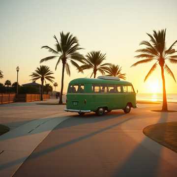 晚风牵过的路线