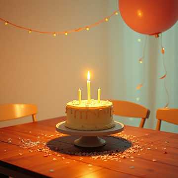 烛光蛋糕转圈圈