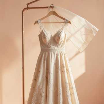 旧婚纱照的折痕