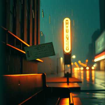 旧电影票与未完成的琴键