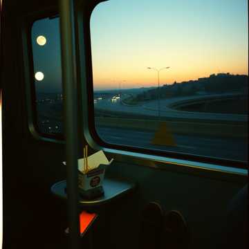 夜班车里的月光