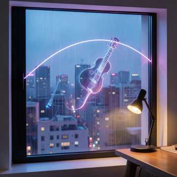 雨声在窗棂上留宿