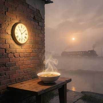 老墙钟声炊烟暖