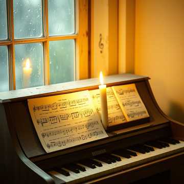 旧琴谱上的落灰