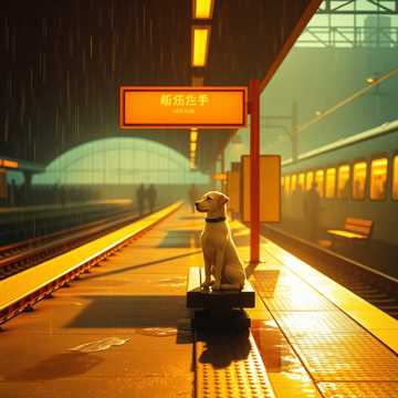 站台上的小黄岗