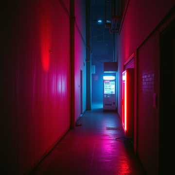 霓虹影子比人长