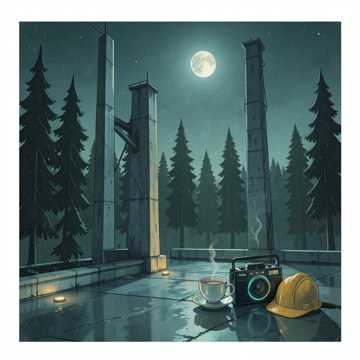 钢筋森林的夜晚