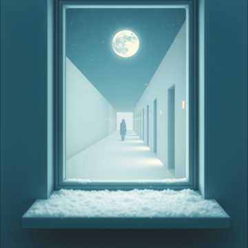 月光碎了的空走廊