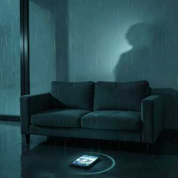 月光吻过空沙发