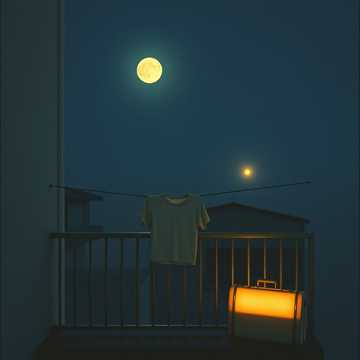 窗台晾着的衬衫