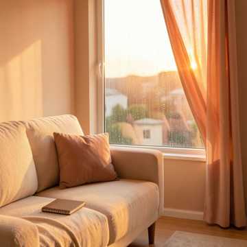 靠在你肩上的日落