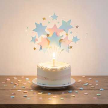 烛光蛋糕转圈圈