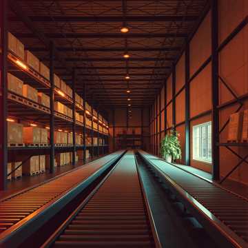 货物在暮色里绽放