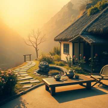 炊烟挽住南山