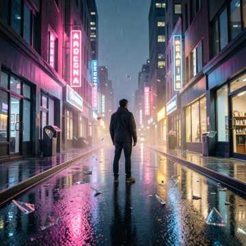 城市碎片无声飘