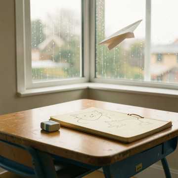 《橡皮擦与纸飞机》