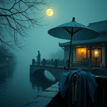 墨染青衫·雨落江南