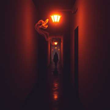 路灯陪烟等风起