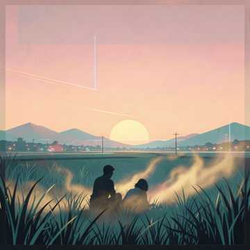 晚风吻过星河