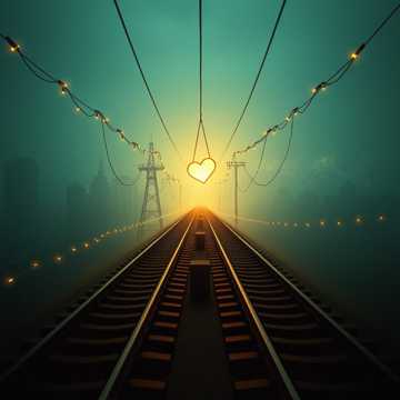 地铁交错披星光