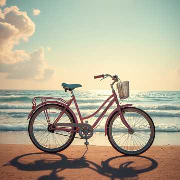 追逐浪花的脚踏车