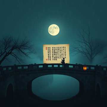 月色折进旧信笺