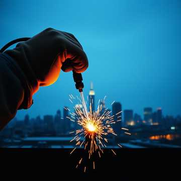 钢筋焊成的白天