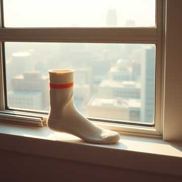 窗台单只袜