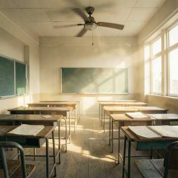 夏天还在教室里