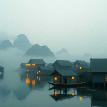 《苗岭凯里，月落黔东南》