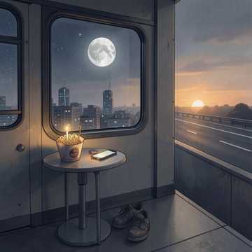 夜班车里的月光