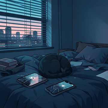 手机屏上那条裂缝