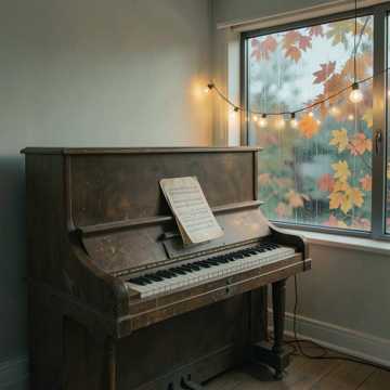 旧钢琴上的尘埃