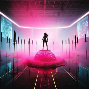 Spears Under Neon Ra
