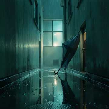 灯熄之后剩雨声