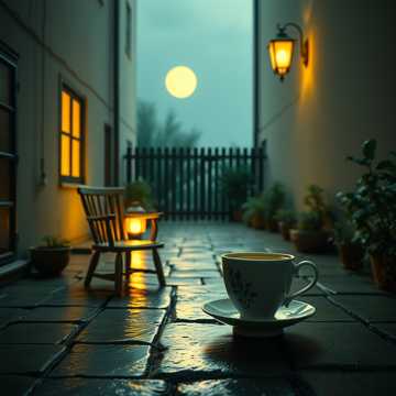 半盏茶凉听雨长