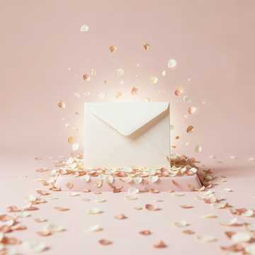 信笺卷落的半瓣春