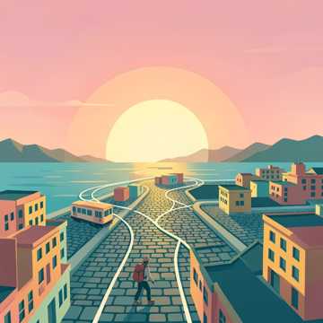 拾荒者的日落画册