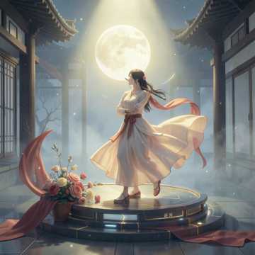 月影照花台