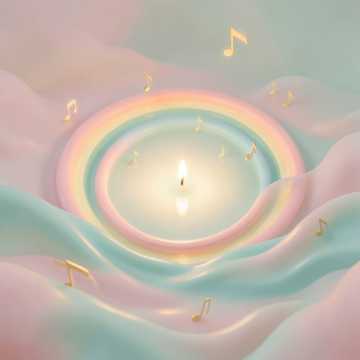 蜡烛海笑成音符