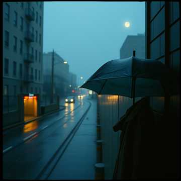 城市摇晃的窗灯