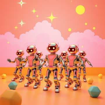 哈哈我们都是机器人