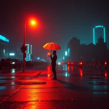 半城人影独自明