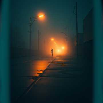 湿透的末班街灯