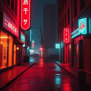 霓虹背面的影子