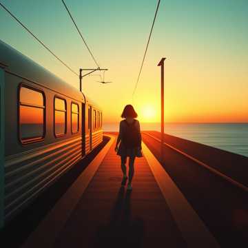 奔往晨光的月台