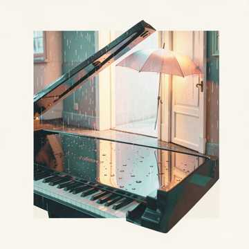 旧钢琴旁还下着雨