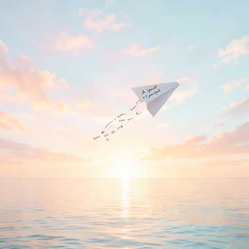 纸飞机与未完成对白