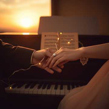 白首步调拨弄婚戒