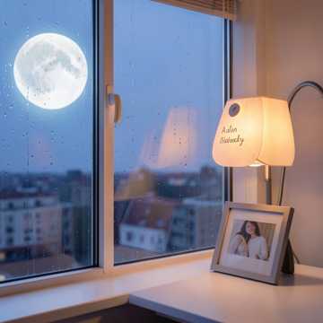 窗台月亮吻到你